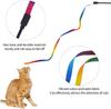 Interactive Coloured Ribbon Cat Toys Teasing Catd Stick Satin Ribbon Cat Stick Toys Kitten Playing Teaser Wand Toy Pet Supplies