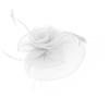Ladies Gauze Hat Bridal Wedding Birdcage Fascinator   Hair Accessory (Red)