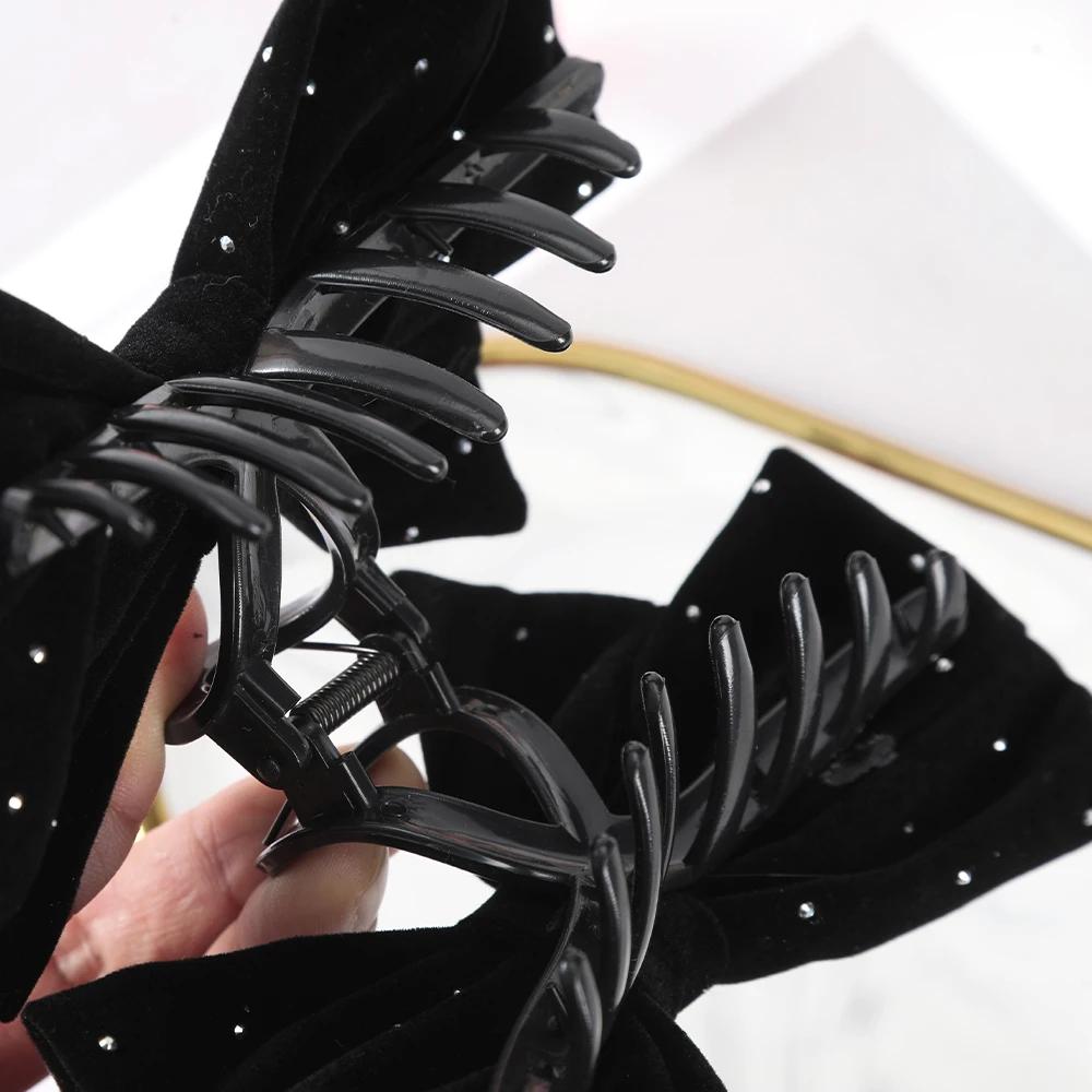 16CM Große Schleife Haarklammer Krabbe Frauen Französisches Temperament Haarnadel Haarspange Für Mädchen Pferdeschwanz Haaraccessoires Klammer Krabbe Haarnadel