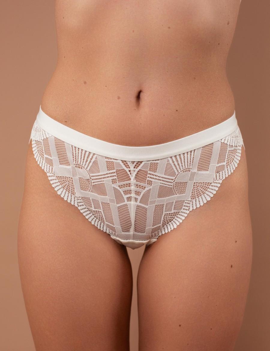 

Трусики слип brabrabra (93982) 5(XL) прозорий колір чорний