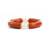 Elegant Resin Bead Elastic Bracelet Marbled Effect Design Comfortable Fit Women Accessory Stretchable Bracelet for Daily