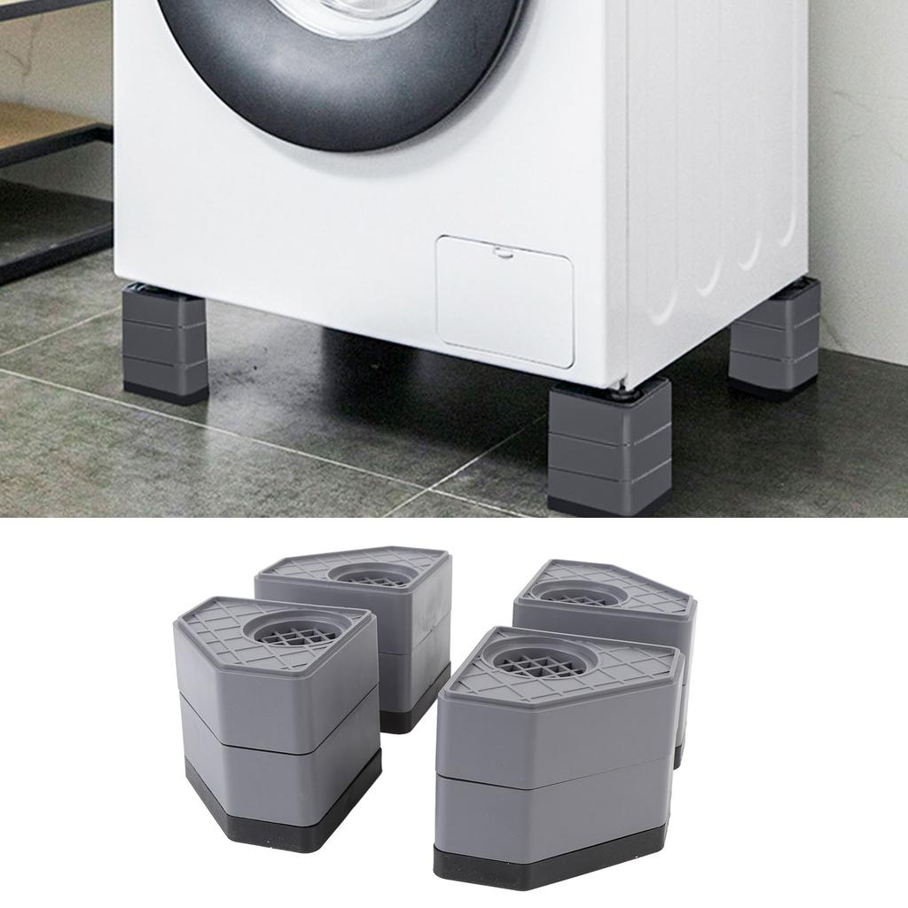 4PCS Anti Vibration Pads for Washing Machine Shockproof Noise Canceling Universal Washer Dryer Stabilizer Support Feet To Stop Moving Walking