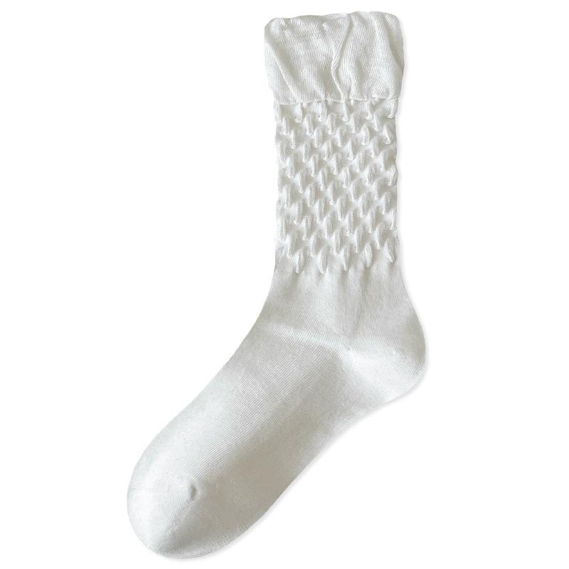 Women's Boneless Bubble Socks, Princess Wind Tube Socks, Spring and Autumn High Tube Versatile Pile Socks