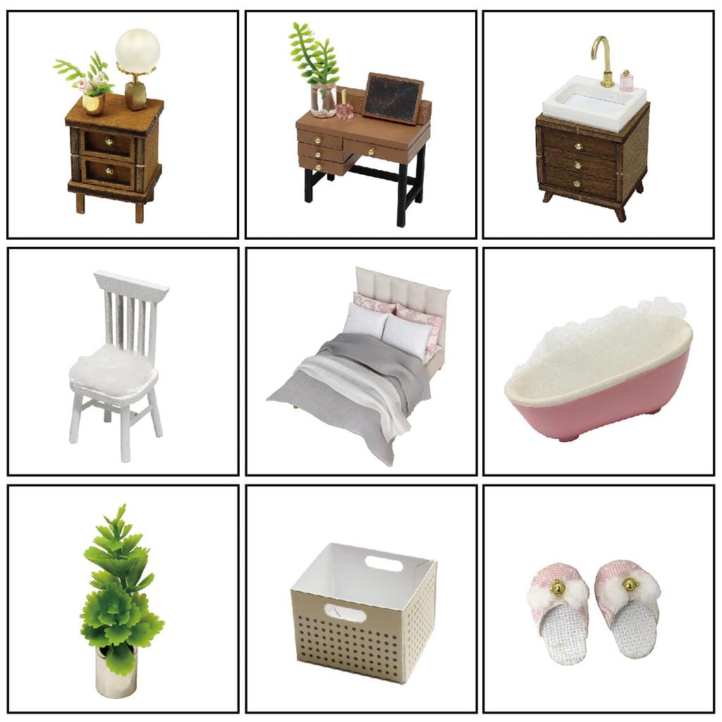 CUTEROOM Creative Miniature Dollhouse Kit Scale Wooden DIY Room with Dustproof and LED Perfect for Crafting Enthusiasts and Unique Home Decor - 132