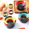 3 in 1 layered 304 stainless steel wire egg slicer fruit and vegetable decoration slicer kitchen slicing multifunctional tool