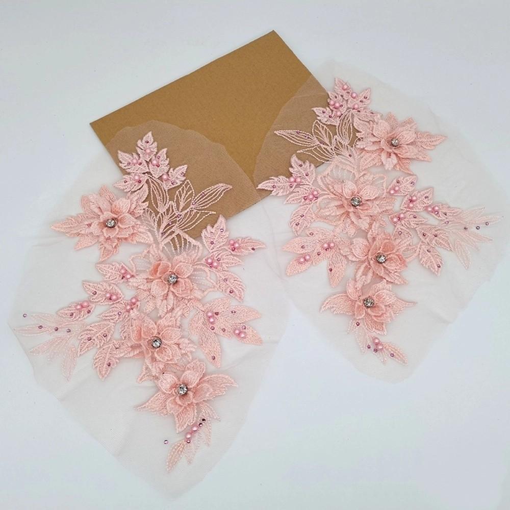 Luxury 3D Flower Patch Flower Embroidery Flower Embroidered Patches  Bridal Gown Decor