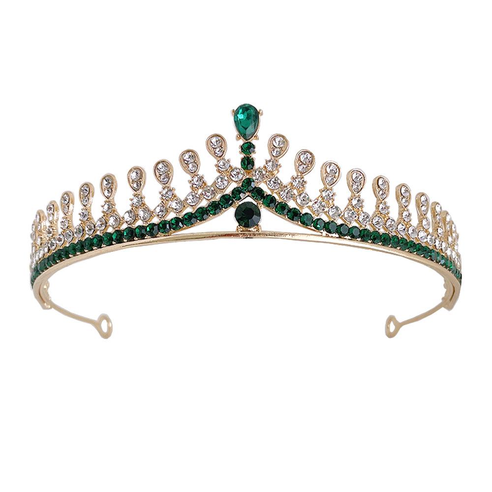 Brautkrone Tiara Koreanische Prinzessin Geburtstag Kristallkrone Erwachsenes Geschenk Weibliche Moderatorin Haaraccessoire
