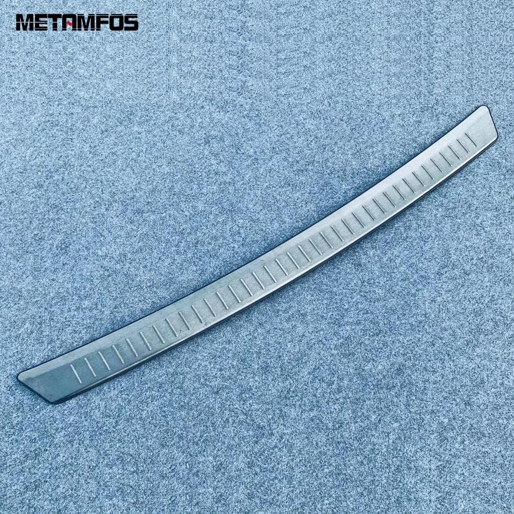 Car Accessories For Nissan Kicks    2024 Exterior Rear Trunk Bumper Foot Plate Tailgate Door Sill Scuff Guard Plate