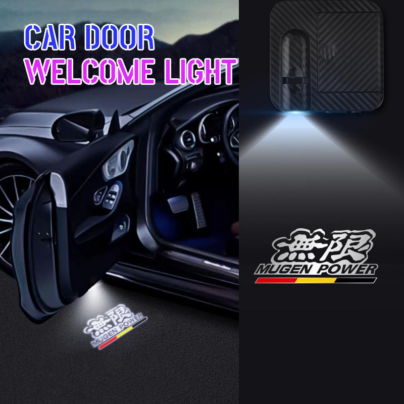 1/2PCS For Mugen Power Logo LED Courtesy Lamp Car Door Welcome Light Ghost Shadow Light For Honda Civic Typer Accord CRV HRV Fit