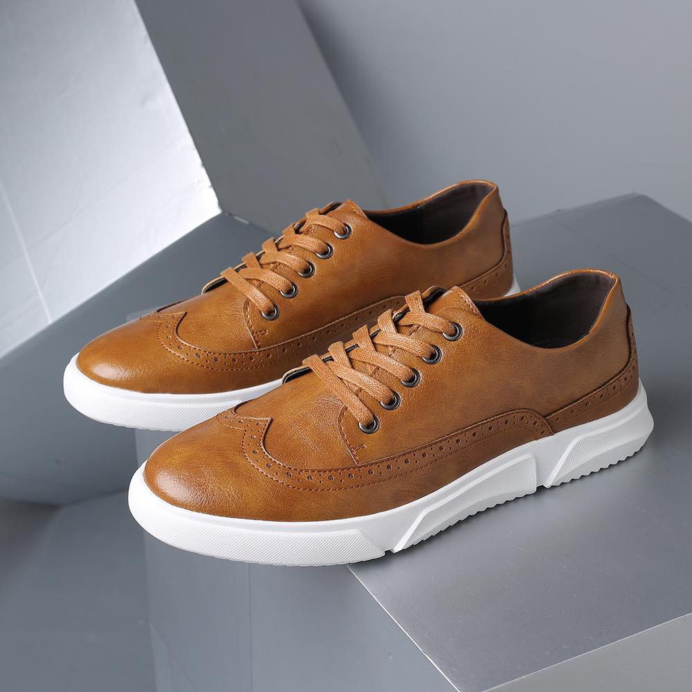 Fashion New Autumn And Winter Lightweight Men's Lace-Up Casual Shoe Comfortable Anti-Slip Flat Shoe Fashionable And Durable Sports Shoes