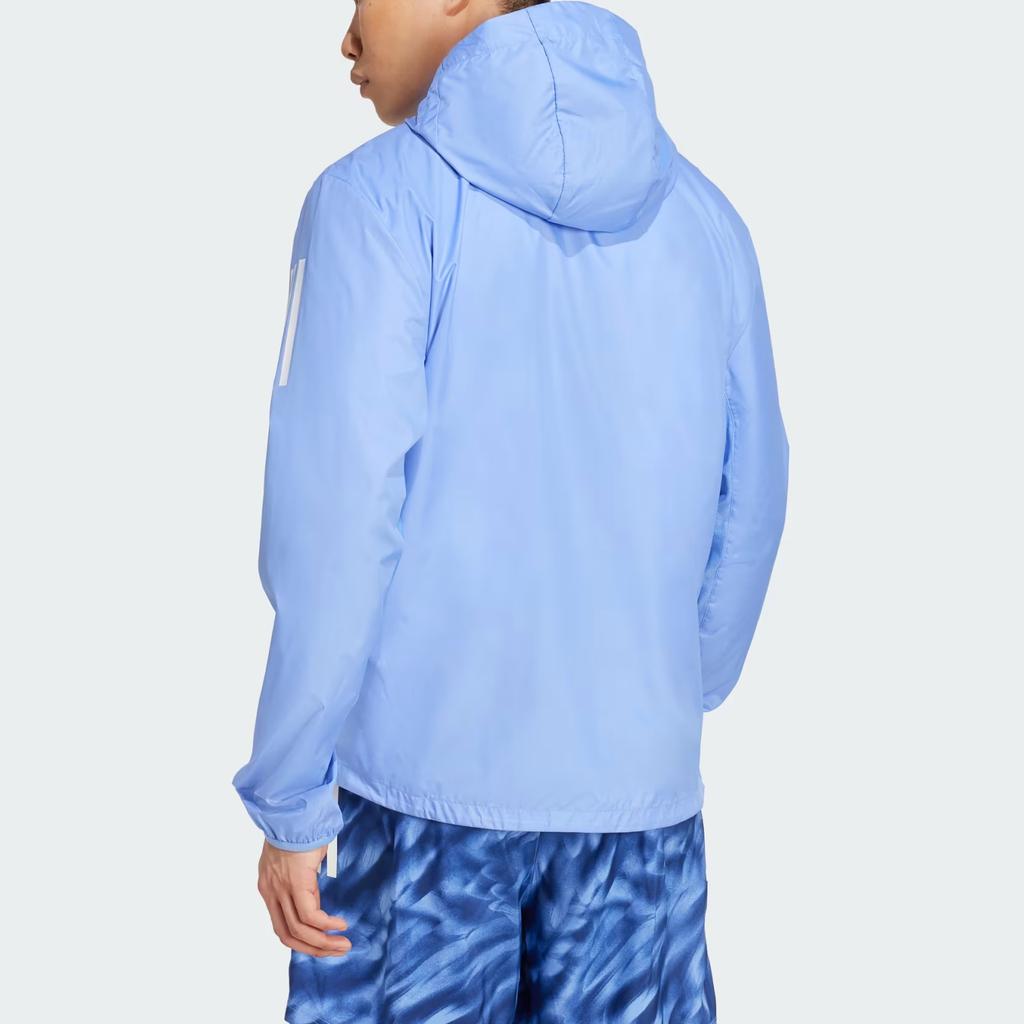 adidas Schmale Kapuzenjacke mit langen Ärmeln Herrenjacken Hellblau JX2249