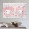 Sanrio Melody Sweetheart Piano Tapestry Cartoon Bedroom Dorm Home Decor