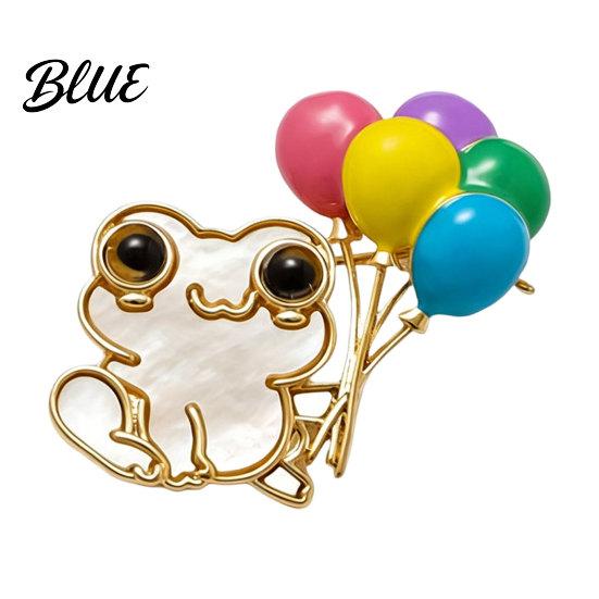 Daily Wear Accessory Women Brooch Lightweight Frog Design Lapel Pin