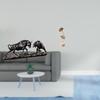 Modern Feng Shui Sculpture Abstract Metal Cow Cattle Figurine Creative Nordic Animal Artwork for
