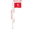 Golf Hole Cup Nylon Golf Flags Set Portable Flagstick Putting Green Flag Double-Sided Numbered Golf Flags and Hole Cup