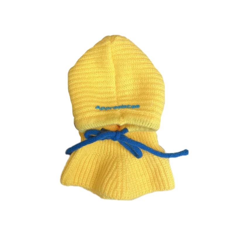 Pet Hat Dog Autumn Winter Woolen Hat Schnauzer Marzis Small and Medium-sized Dog Scarf HatsCute Colored Hats Dogs Accessoires (YELLOW,S) жёлтый