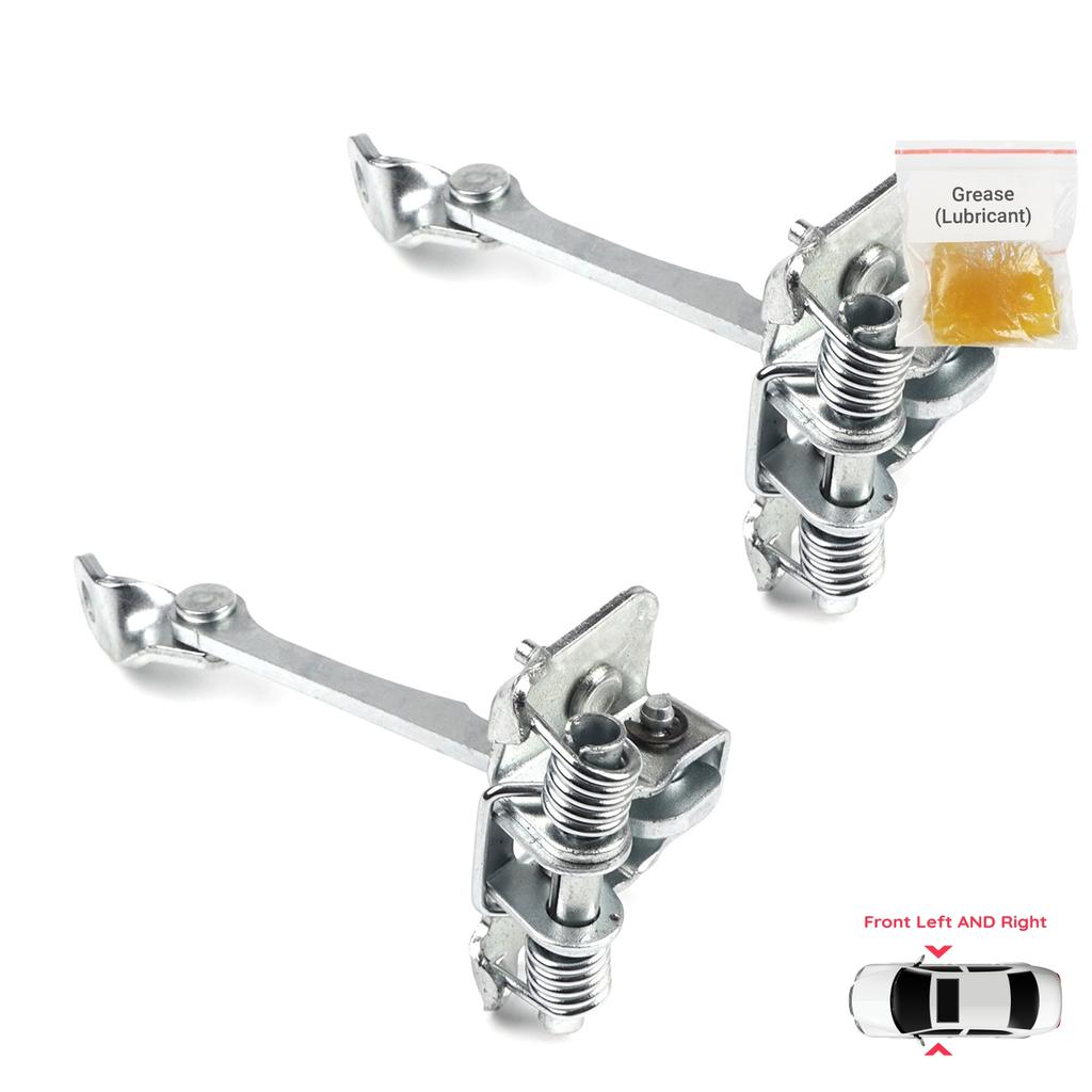 BDP698-1 2 Pieces Front Left AND Right Door Catch Hinge Brake Stop Check Strap Limiter for Renault Megane MK1 4/5 Door 1996-2003 7700828427
