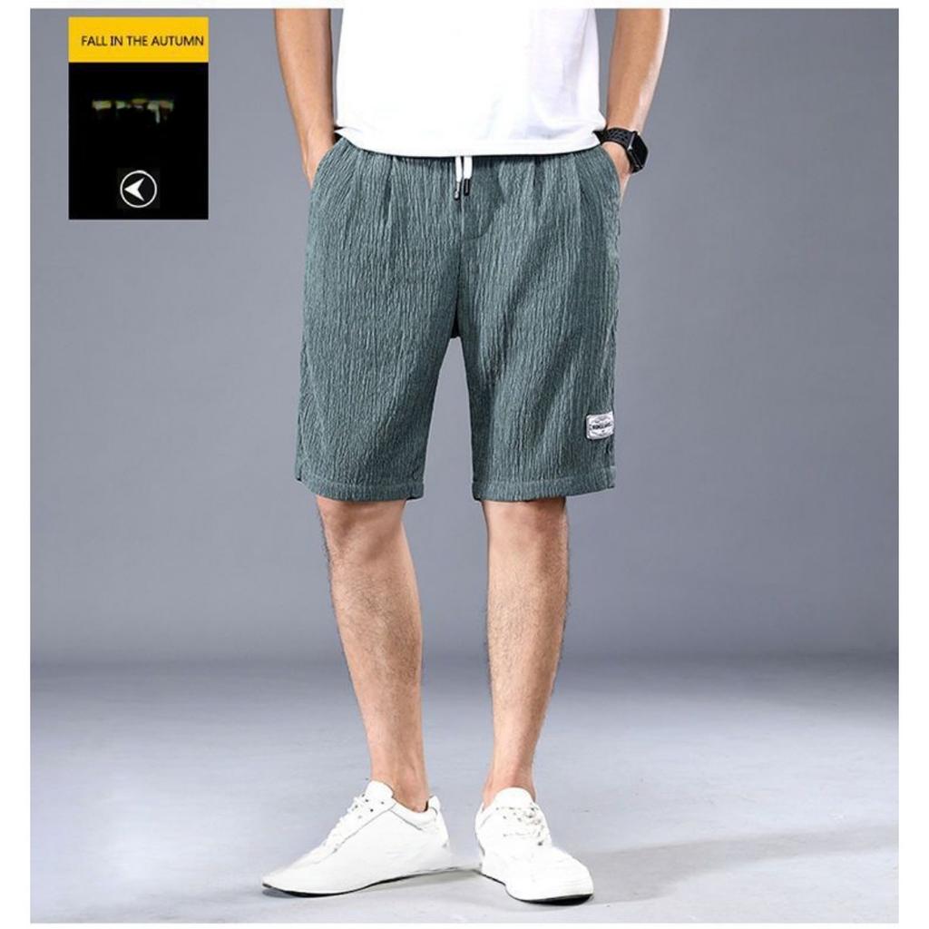 Ice Silk Short Pants for Men, Casual Shorts for Men, Trendy Men for Outdoor Wear, Loose Five Quarter Summer Style, Big Shorts