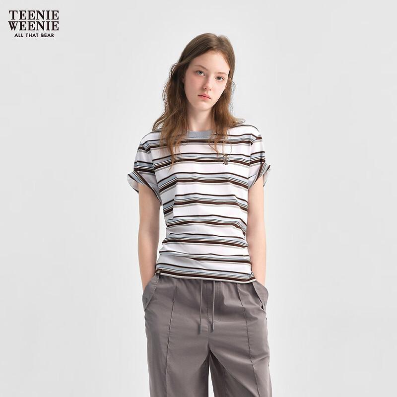 Teenie Weenie Women's Striped Bear T-Shirt