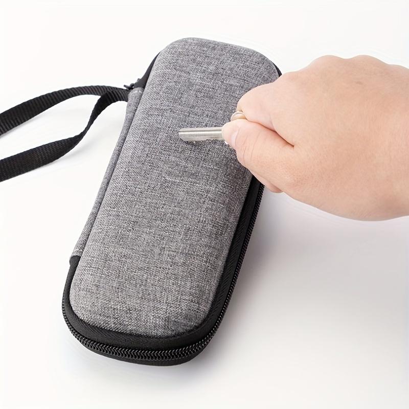 Retro Shaver Storage Box Portable Travel Storage Box EVA Hard Shell with Zipper Shaver Storage Bag Travel Essentials