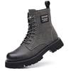 New Leather Ankle Boots Classic Man Motorcycle Botas Handmade High Top Male Sneakers Stylish Casual Leather Men Cowboy Boots
