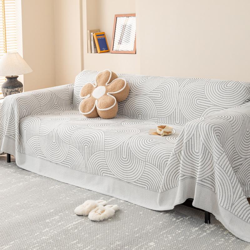 

Ткань для чехла на диван с защитой от царапин, полотенце для дивана в стиле Ins, универсальный чехол для дивана Four Seasons, универсальный универсальный чехол для дивана, полностью покрытый 180*130cm