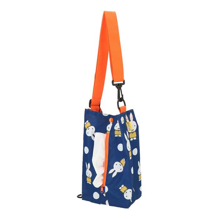 Miffy Nicot Mf Tissue Dot Navy Miffy Merchandise Tissue Case Car Accessories Tissue Pouch LIC-MF0008 2-Way Case/Miffy