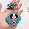 Cute Anime The Powerpuff And Girls Series Key Chain Kawaii Cartoon Role Creativity Backpack Keychain Girls Gift