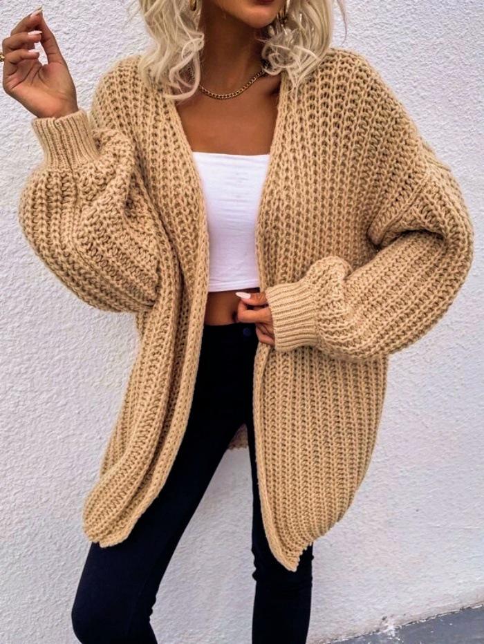 Women's Chic Loose Knit Cardigan Sweater Coat