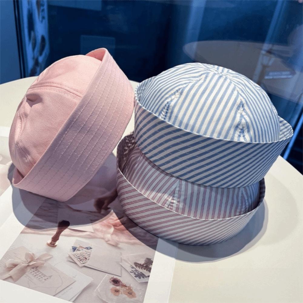 Fashion Stripe Cosplay Sailor Hat Comfortable Breathable Stage Performance Hat Thin Lightweight Beret Unisex