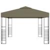 Chapiteau de jardin - vidaXL - 3x3 m - Taupe - 180 g/m² - Autoportant
