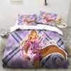 Kawaii Anime Winx Bettwäscheset Bett Dreiteilig Einzel Doppel King Size Bettset Erwachsene Kinder Schlafzimmer Bettbezugset Kindergeschenk