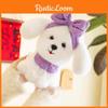 Teddy Tie Bow Dog Plush Toy Cartoon Stuffed Animal Doll Kids Birthday Gifts