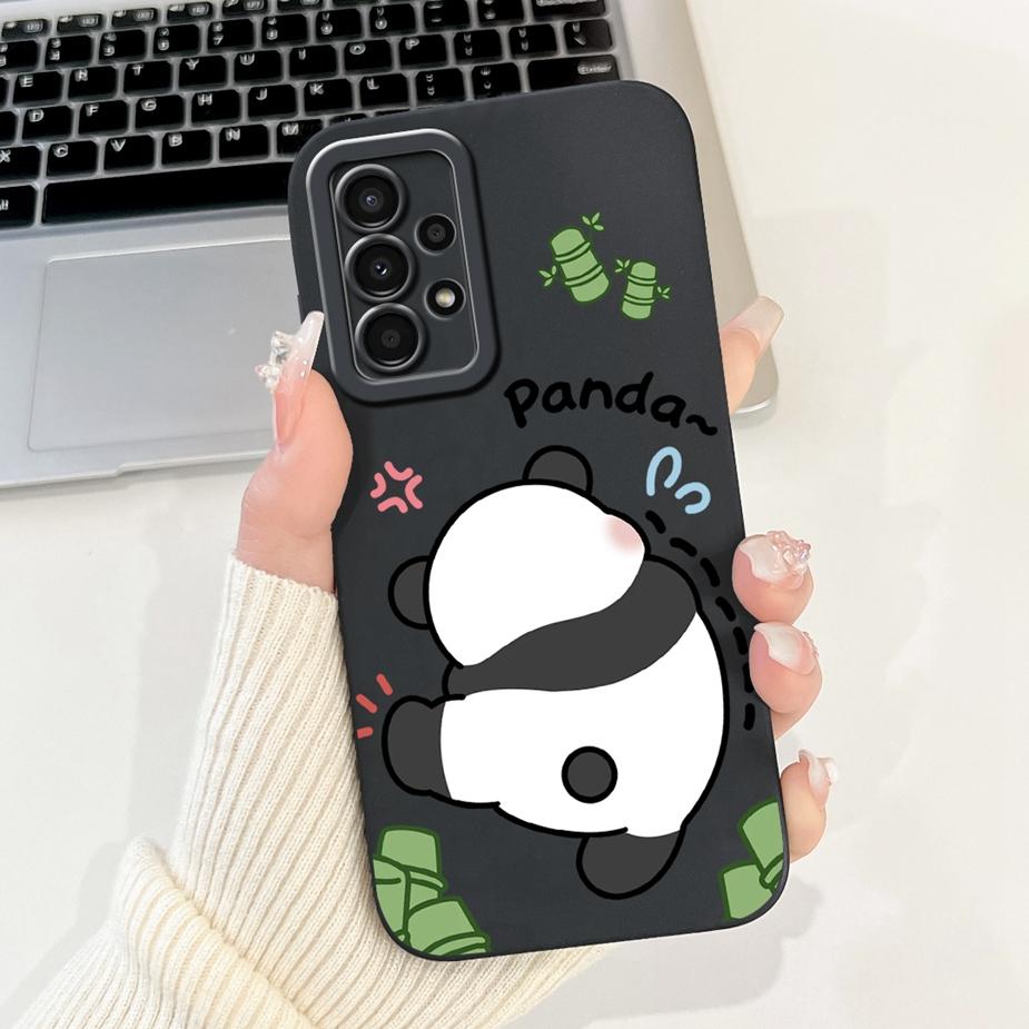For Samsung Galaxy A32 4G Case SM-A325F Cute Panda Cartoon Cover Soft TPU Phone Case For Samsung A32 A 32 5G A326B Fundas Bumper