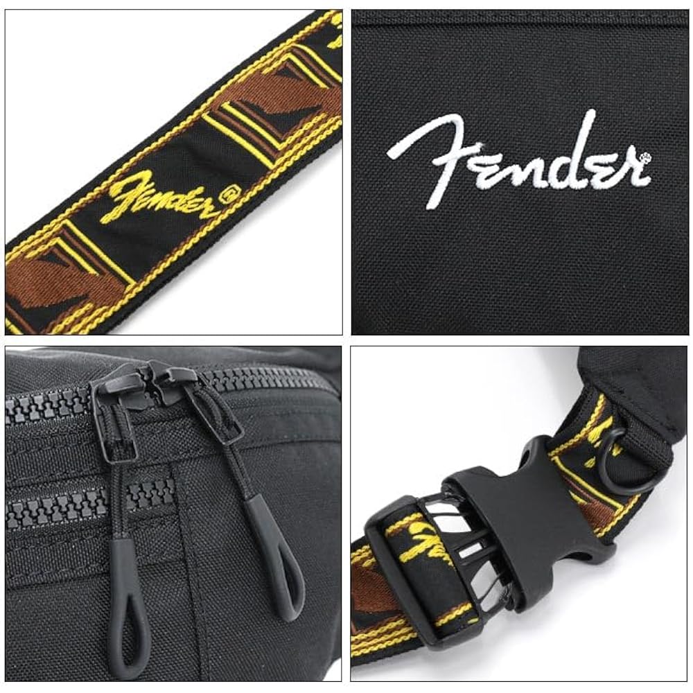 [Fender] Waist Bag Small Size 950-6050 Small Waist Pouch [01] Black