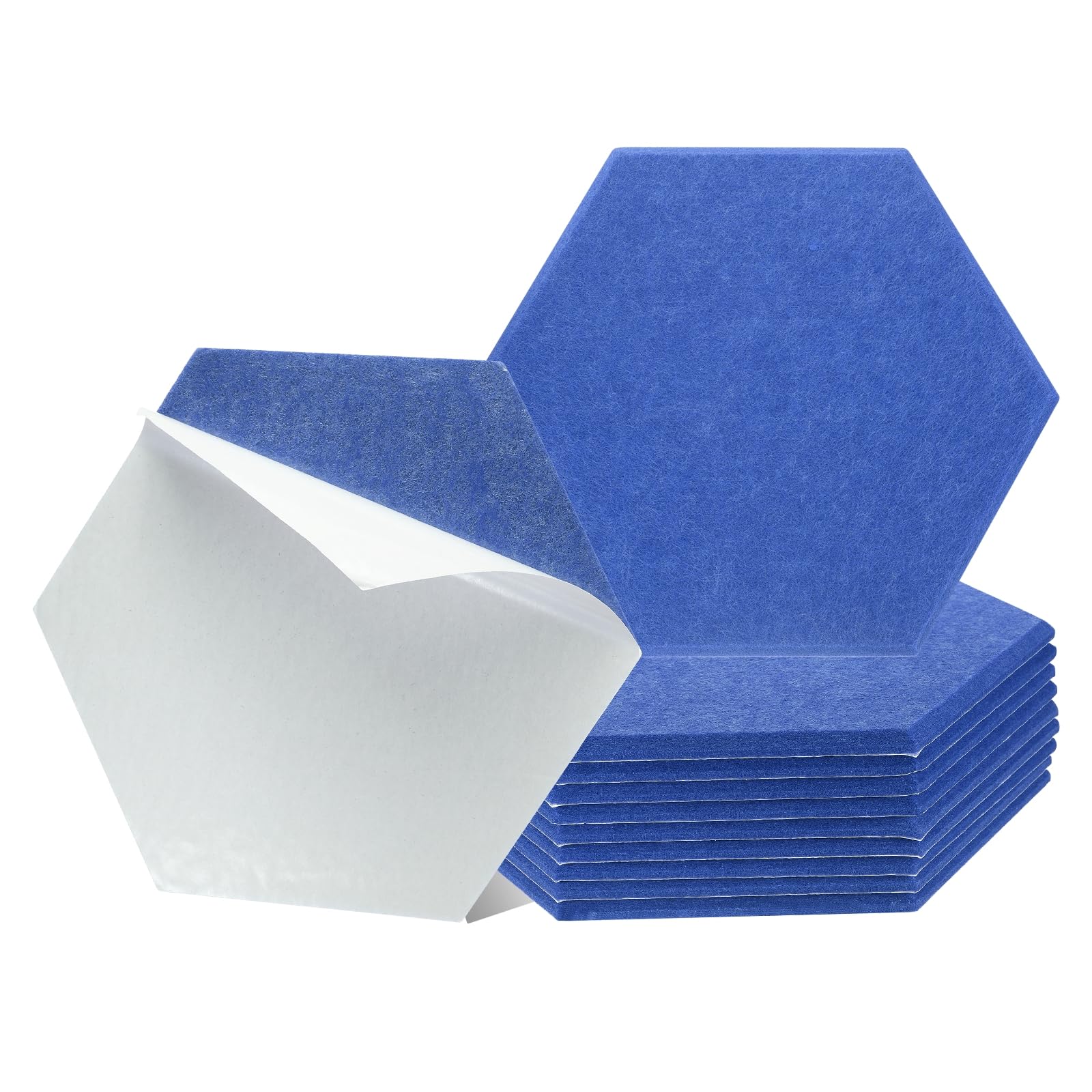 

uxcell 12-Piece Self-Adhesive Acoustic Panels, 12 x 10 x 0.4 , Good Density Soundproof Padding, Hexagonal Soundproof Absorbent Panels, Insulated