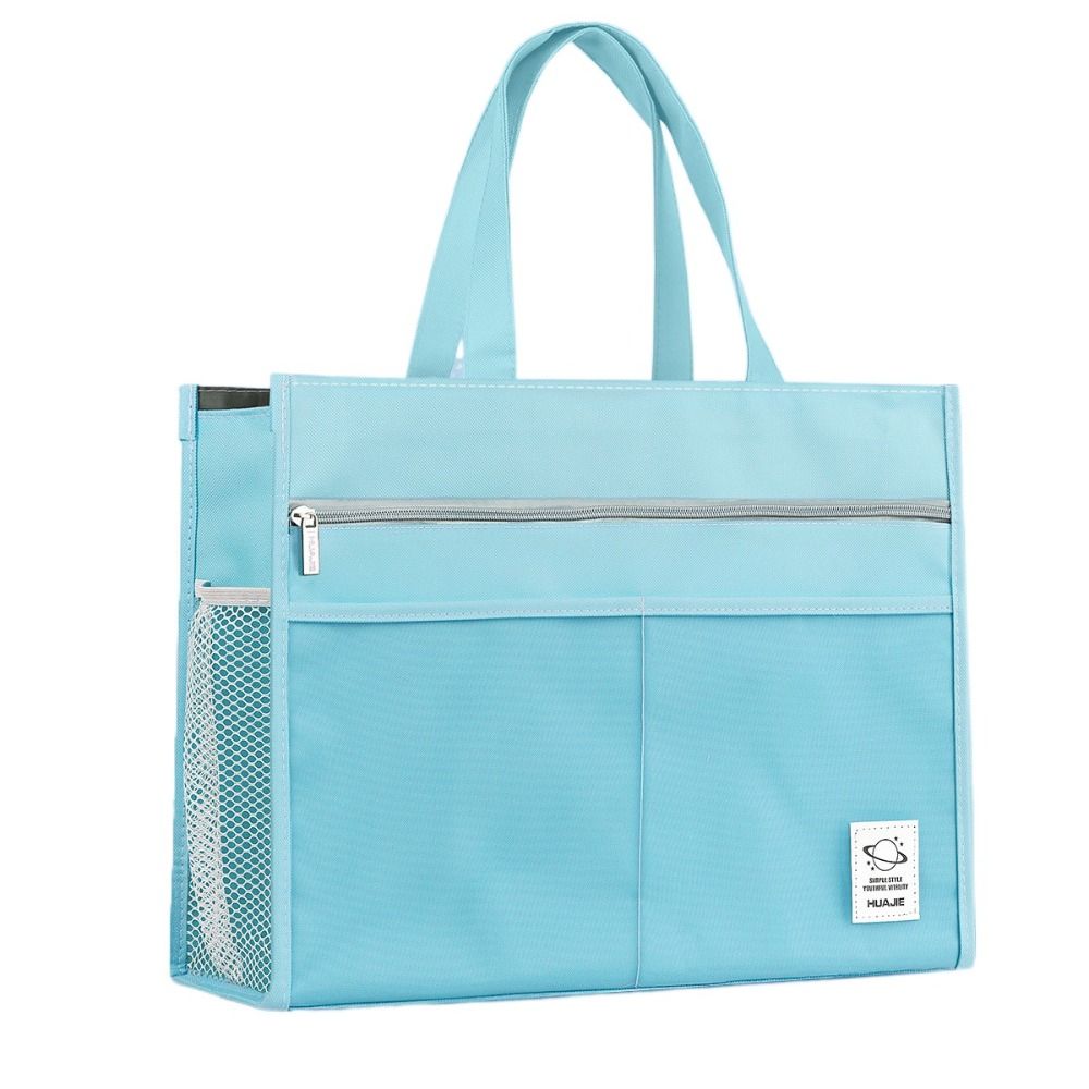 

Large Capacity Painting Storage Bag Zipper 8k File Bag Art Student Bag School Office Supplies світло-синій колір