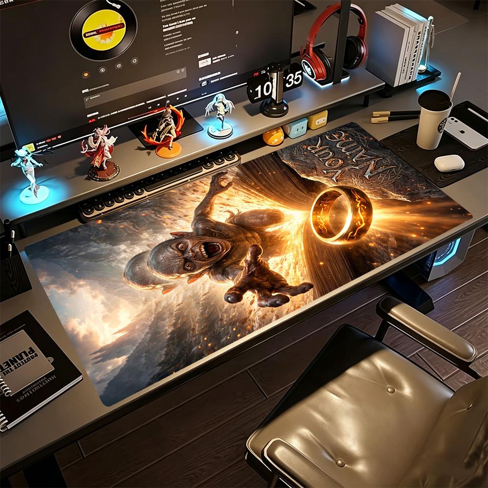 Lord Rings Customizable Name Mouse Pad Office Mouse Mats Study Desk Mat Non-Slip Rubber Base Office Desk Accessory