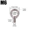 M4 M5 M6 M8 Eyebolt Rings Stainless Steel Lifting Eye Hoist Rings Hooking Nut Screw Easy Installation Marine Rigging Accessories