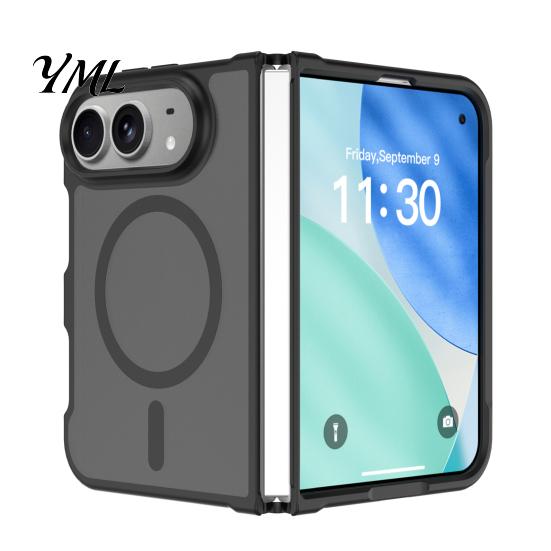 Clear Protective Case for IPhone Magnetic Matte Phone iPhone 2026 New, Full Hinge Durable Transparent Protection, Not Yellowing Military-Grade