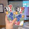 Chunri Mobile Phone Case Colored Flower Suitable for iPhone16 Transparent Tpu Soft Case Apple 17Pro Anti-drop Protective Case