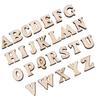 200pcs Unpainted Wooden Letters Brown DIY Decorations Wood Handmade DIY Wooden Alphabet  DIY Crafts