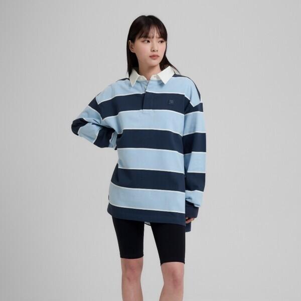 Fila Stripe Rugby Long Sleeve Tee Fs2tlh1101x Dna navy/85