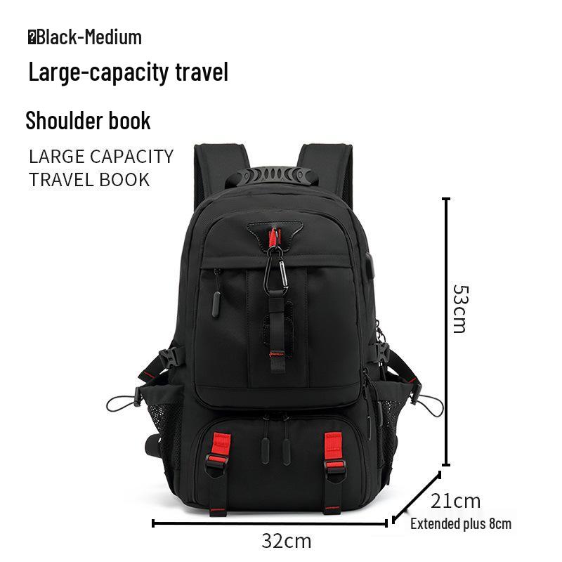 Extra Large Capacity USB Travel Backpack - Breathable, Multi-purpose for Men & Women