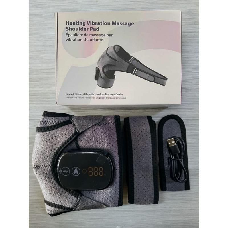 1PC Hole Shoulder Pads Electric Heating Shoulder Pads Electric Heat Compress Neck and Shoulder Joint Strain Heating Vibration Massager