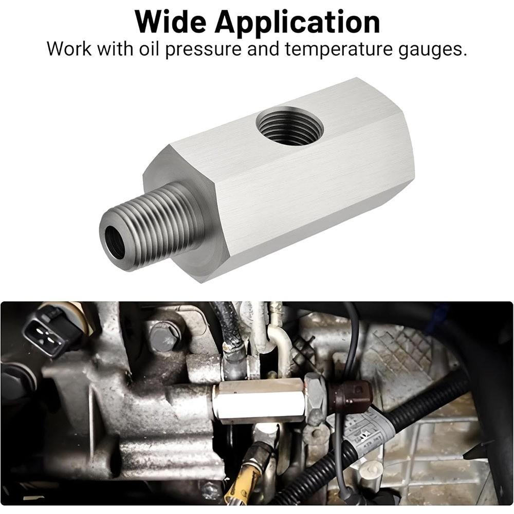 Stainless Steel Oil Pressure Sensor Adapter Fitting 1 8 NPT Turbo Reducer Connector