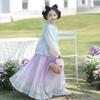 QiBo Spring Blooms Girls' Hanfu Set