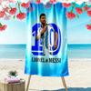 Lionel Messi: Legenda Numeri Telo da spiaggia Telo da spiaggia per foto delle vacanze Portatile per il viaggio Asciugamano da bagno assorbente Asciugamano per piscina all'aperto costume da bagno Moda