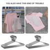 10pcs Space Saving Clasp Fixed Clothes Hangers Prevent Falling Windproof Drying Racks Outdoor Household Clothing Organizer