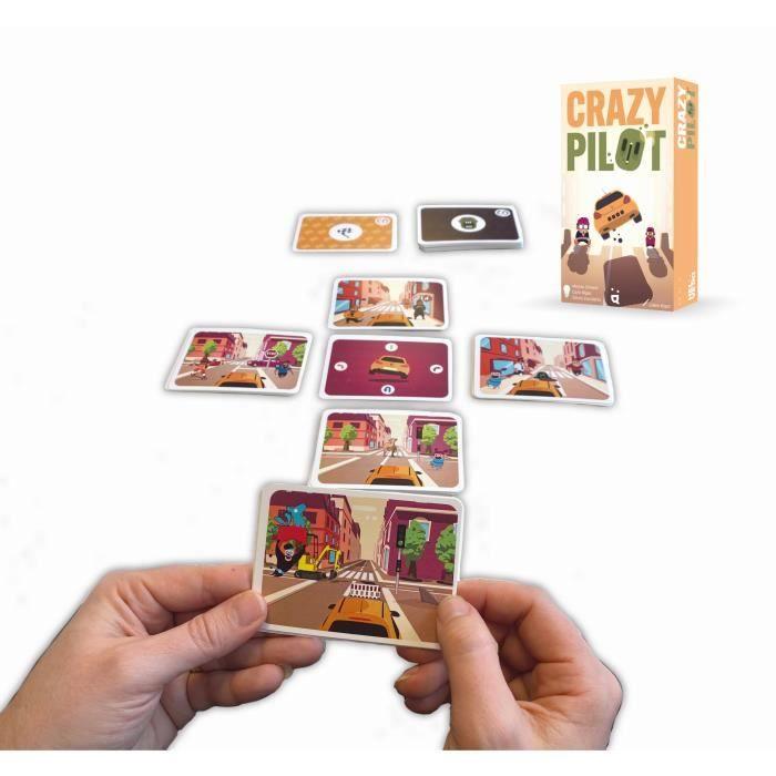 Jeu de carte - CRAZY PILOT - Pour 2 à 6 joueurs - A partir de 8 ans - Réagis vite et sois à l'heure !